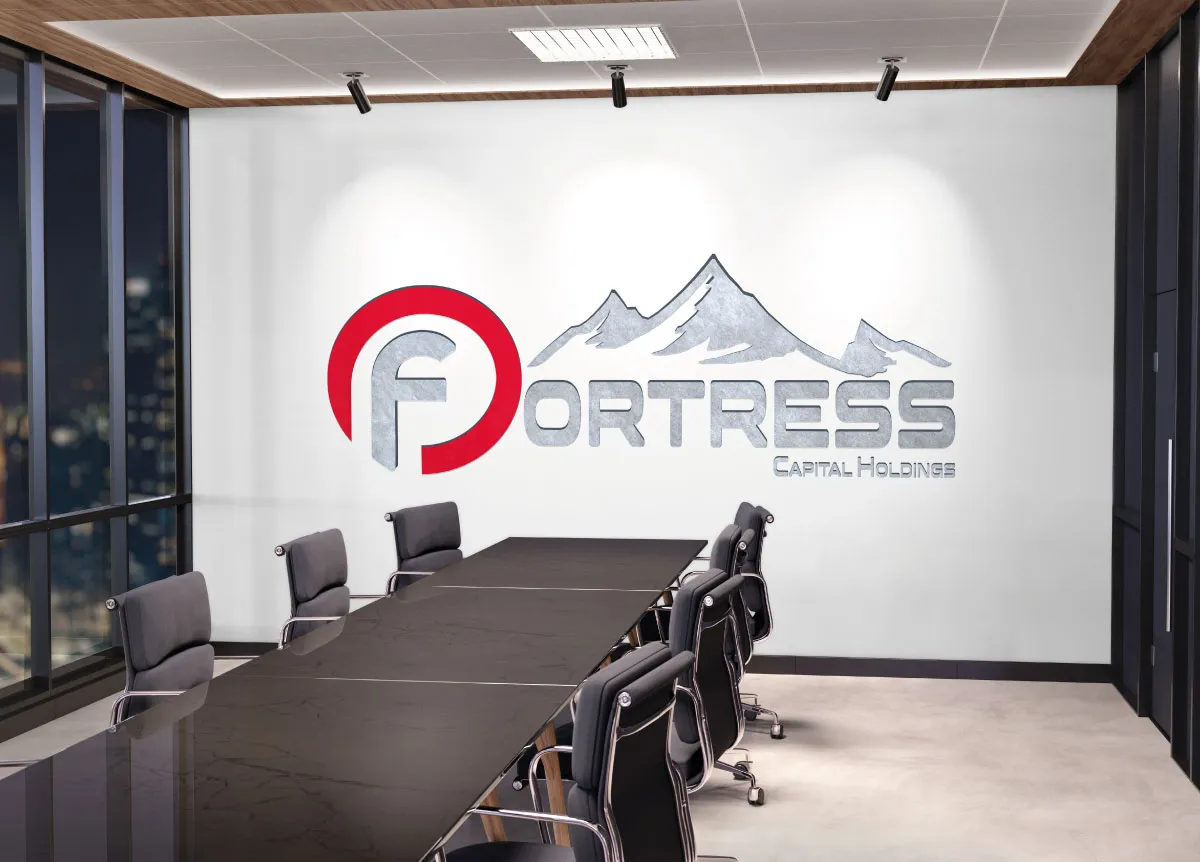 Logo in boardroom environment